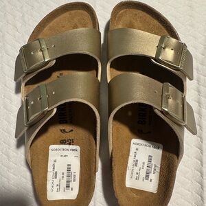 Birkenstock Metallic Gold Sandals